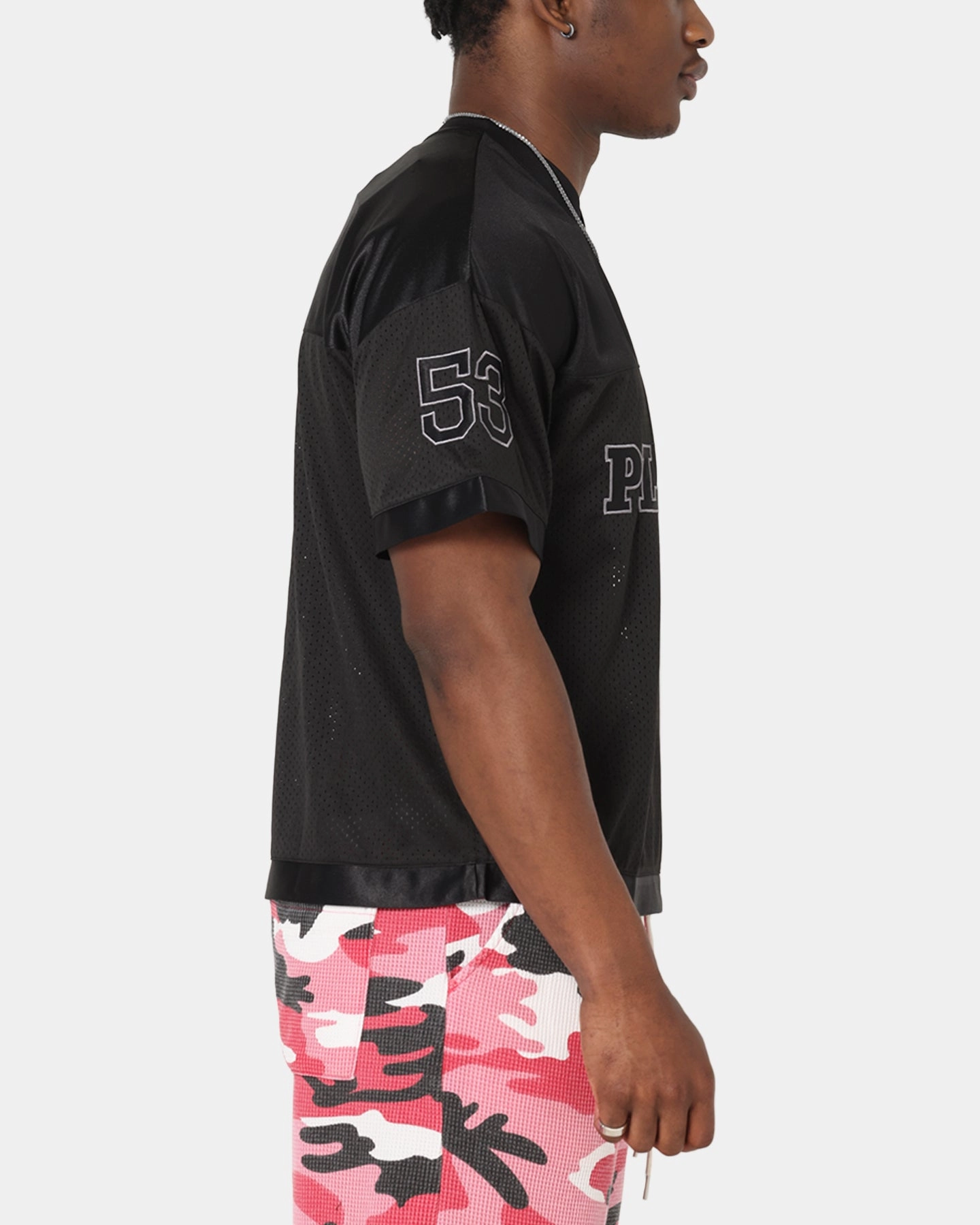 Playboy Boxy Football Jersey Black Rapid Evaporation Build
