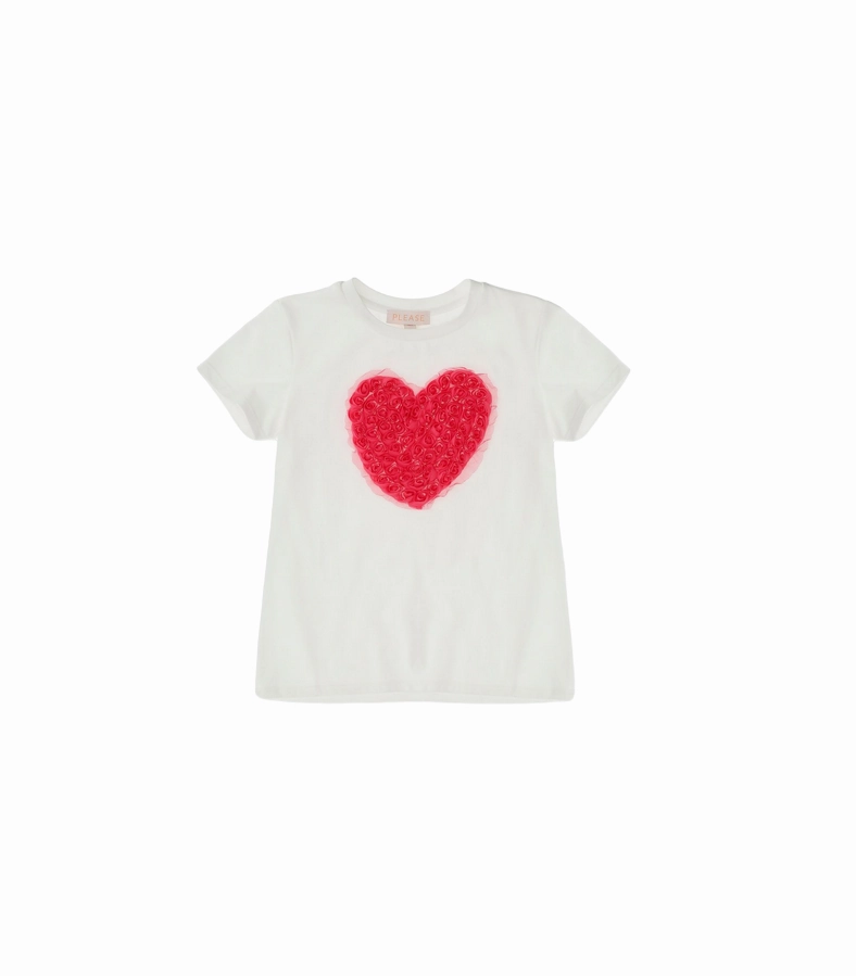Stylish Details Skinny Fit Please Maglia con stampa a contrasto MB03032G62 bianco