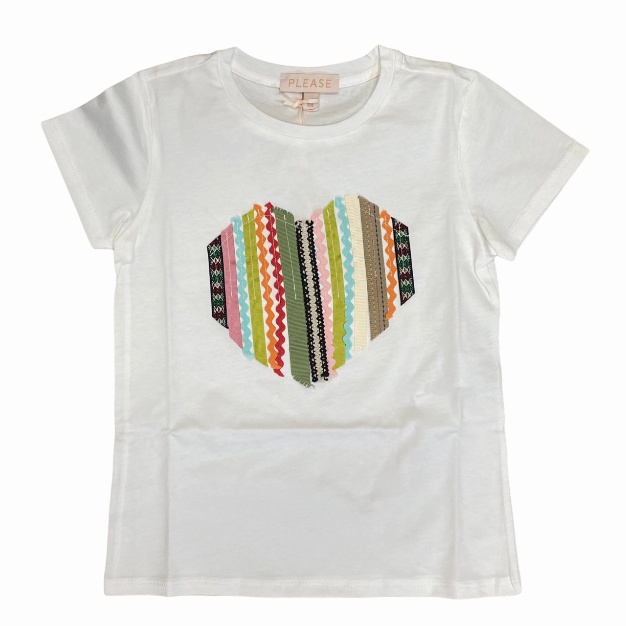 Soft Material Please maglietta manica corta da ragazza 3102 bianco