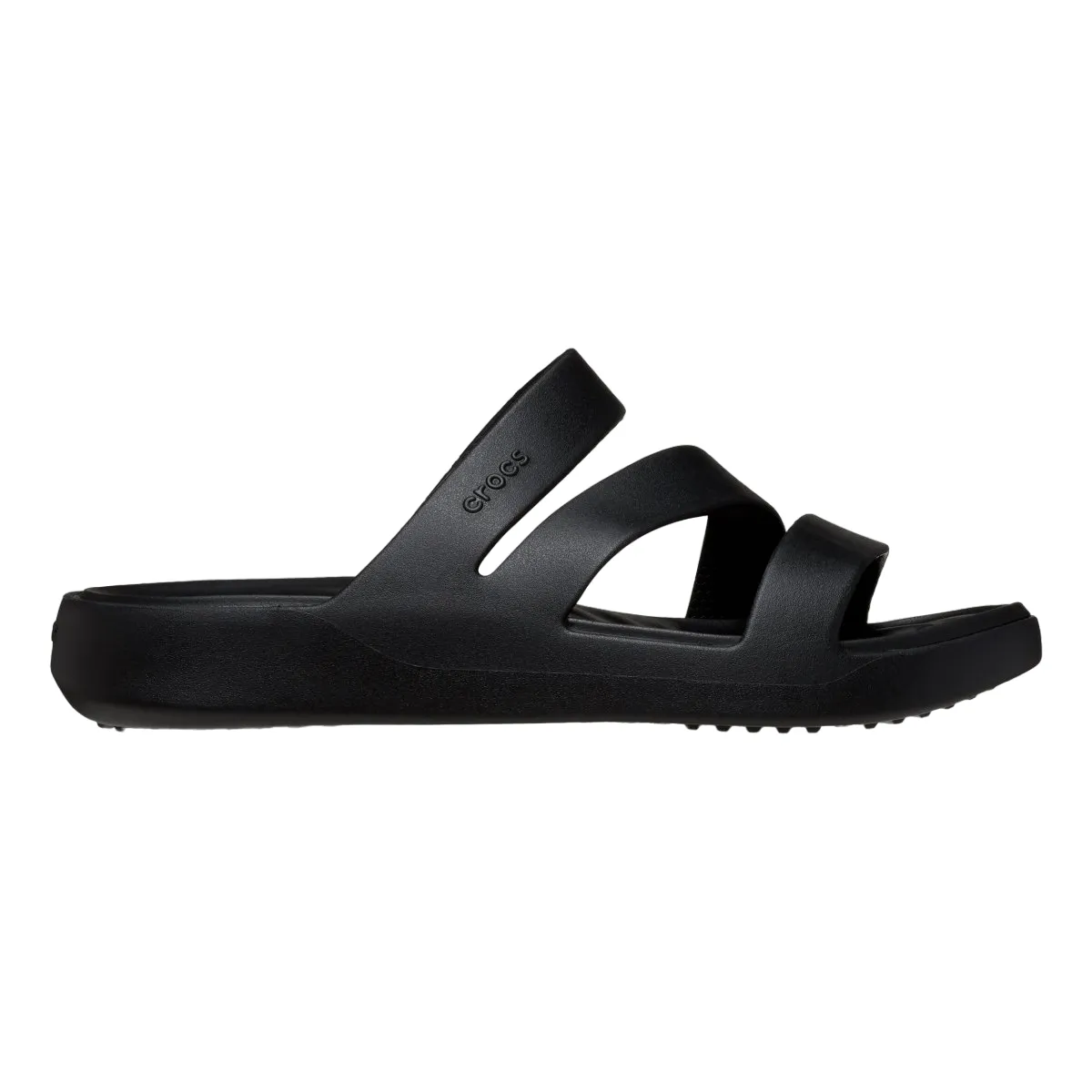 Quick Dry Material Comfortable Vacation Footwear Crocs ciabatta sandalo Fuga Strappy da donna 209587-001 nero