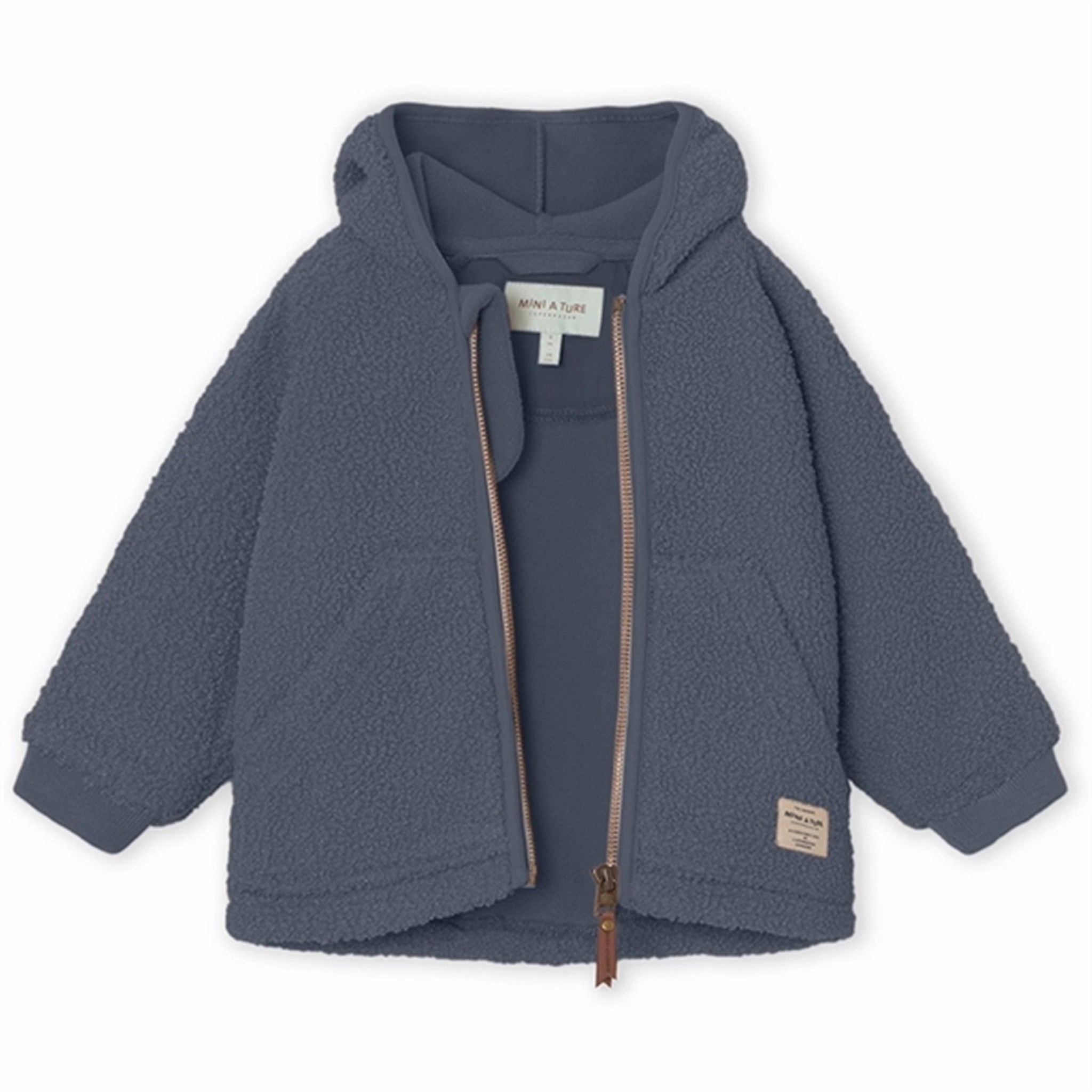 Flexible Joint Mobility MINI A TURE Liff Teddy Fleece Jacket Ombre Blue