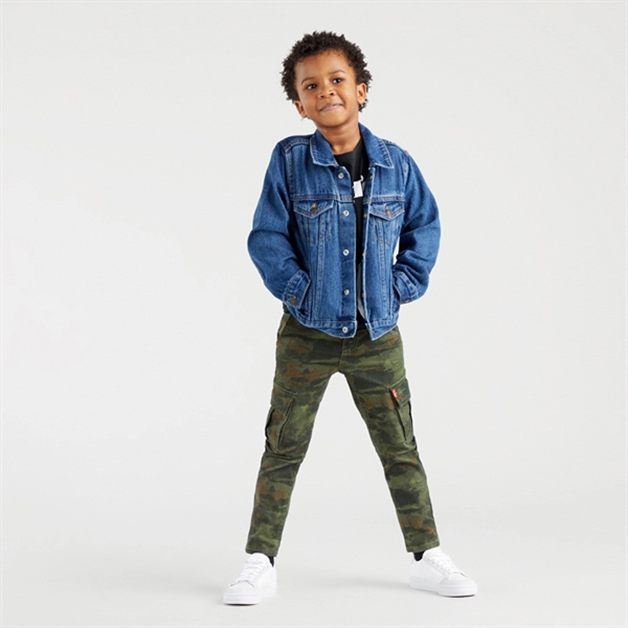 Nylon Shell Construction Glow In The Dark Trim Levi's Denim Jacket Bristol