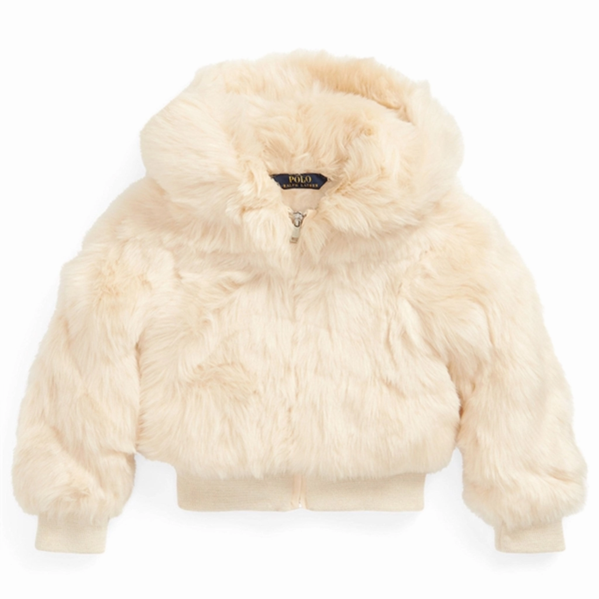 Temperature Balancing Layer Flexible Elasticity Polo Ralph Lauren Girl FZ Jacket English Cream