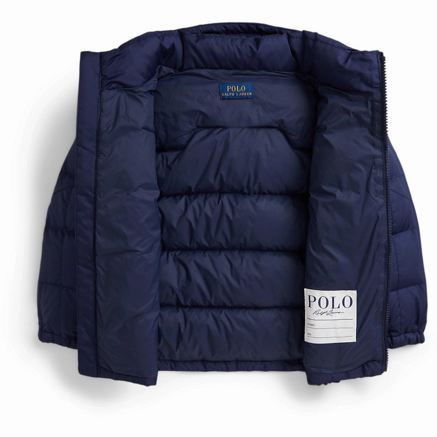 Polo Ralph Lauren Newport Navy Boy Bomber Jacket Climate Responsive Textile Waterproof Stitch Details