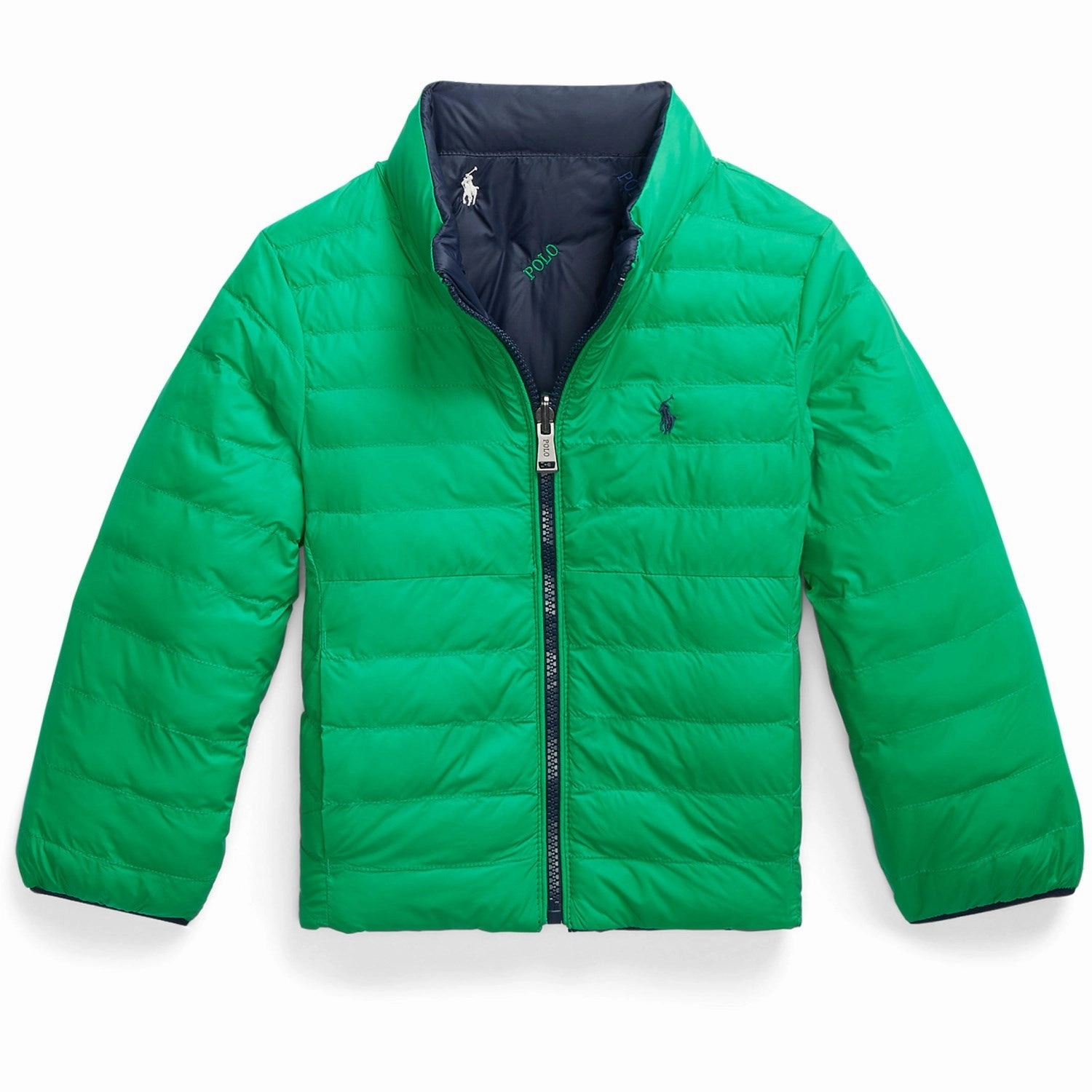 Polo Ralph Lauren Newport Navy/Stafford Green Rev Tera Aoe Bomber Jacket Ergonomic Tailoring