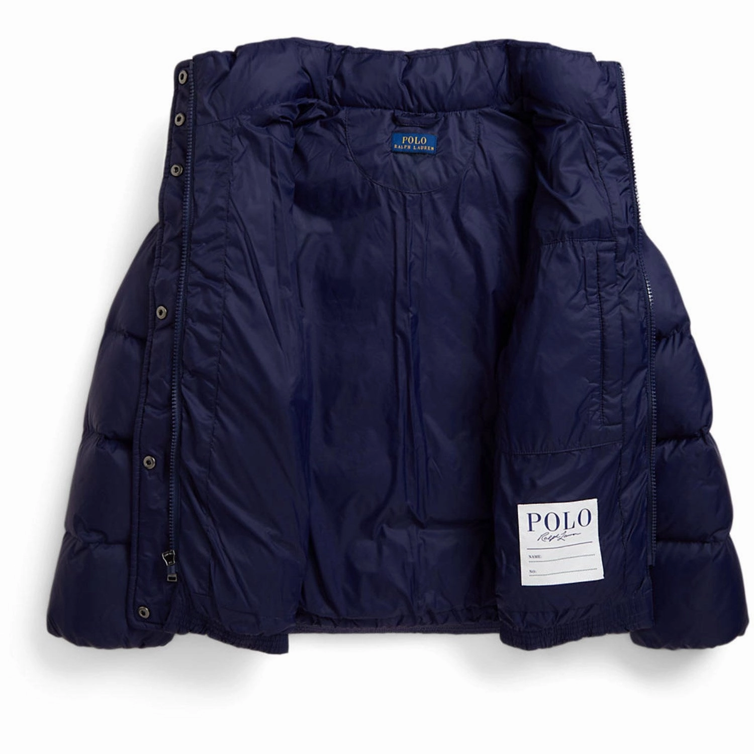 Fashion Forward Layer Polo Ralph Lauren Newport Navy W White Pp Girl Bomber Jacket