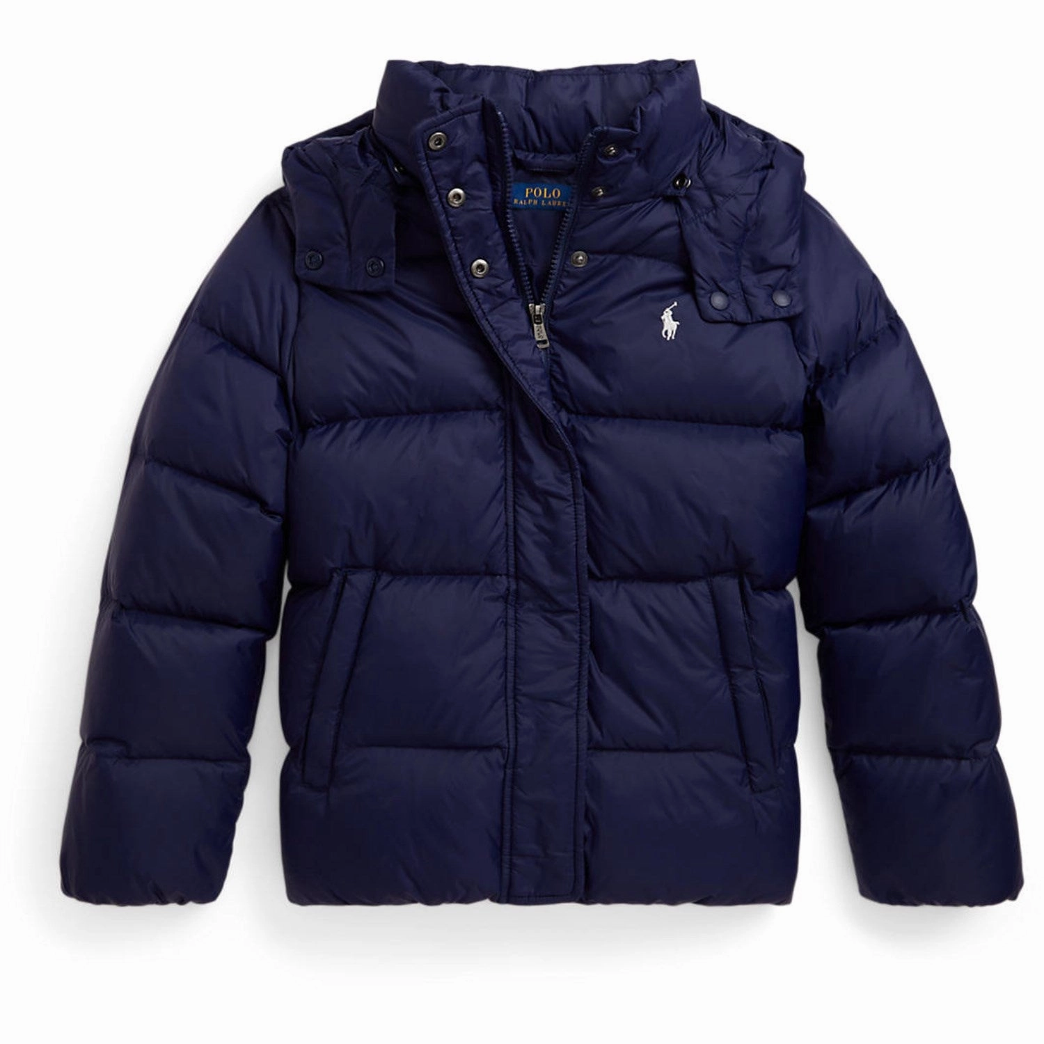 Daily Essential Water Resistant Polo Ralph Lauren Newport Navy W White Pp Girl Bomber Jacket