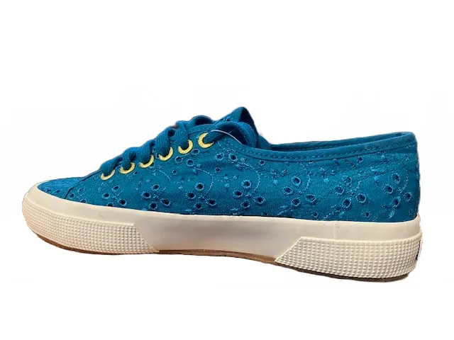 Quick Drying Lining Impact Diffusing Midsole Superga scarpa sneakers da donna in sangallo satin 2750 S008C40 D33 ottanio
