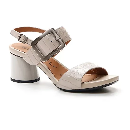 flat sandals Comfortable all-day wear Stonefly sandalo casual con tacco da donna Jenny 2 Cocco Embossed LTH 216057 246 grigio