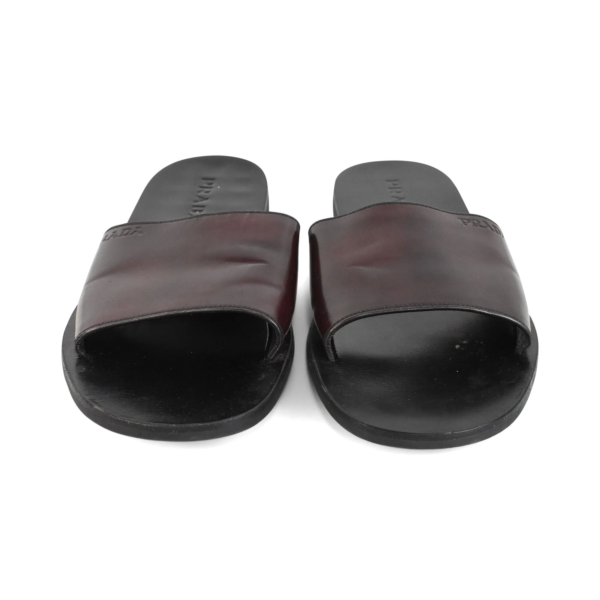 Prada Leather Slides - Men's 10
