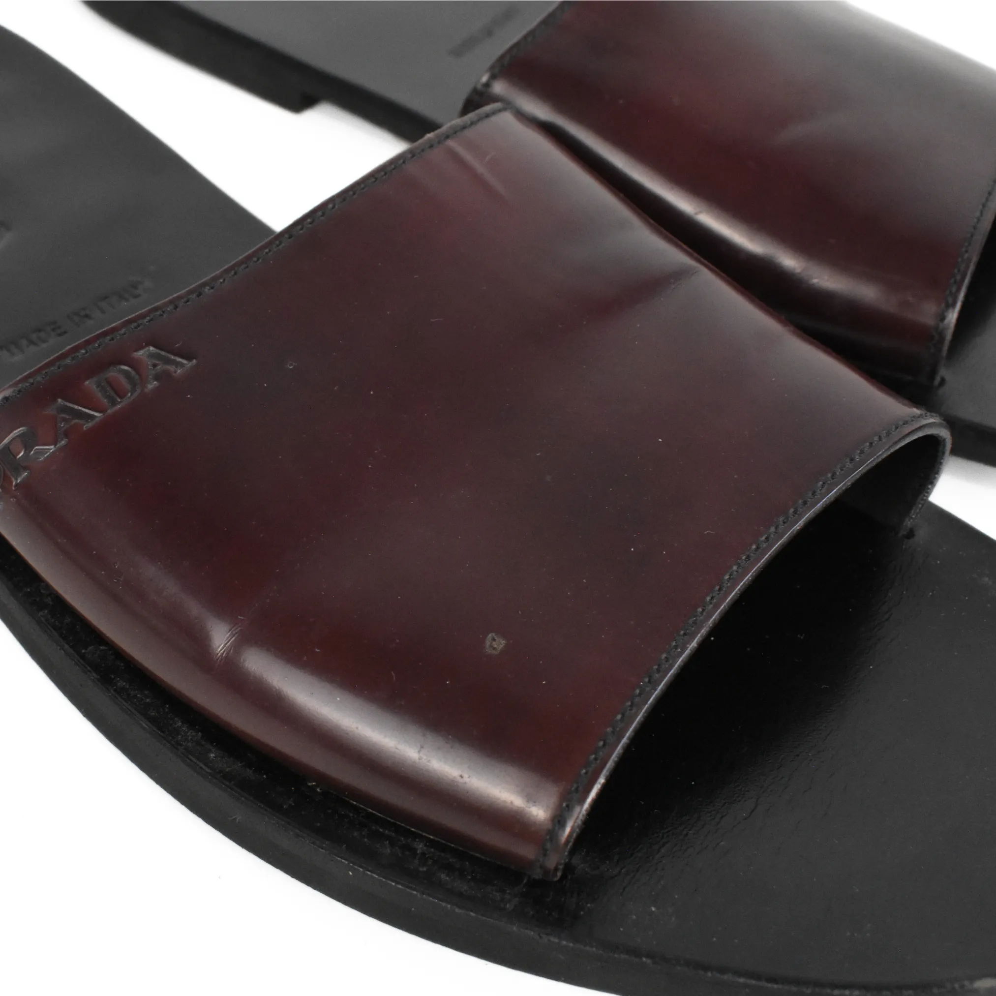 Prada Leather Slides - Men's 10