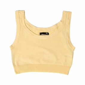 XT Studio canotta top da donna in cotone. Colore vaniglia Innovation - driven Strategic Perforations