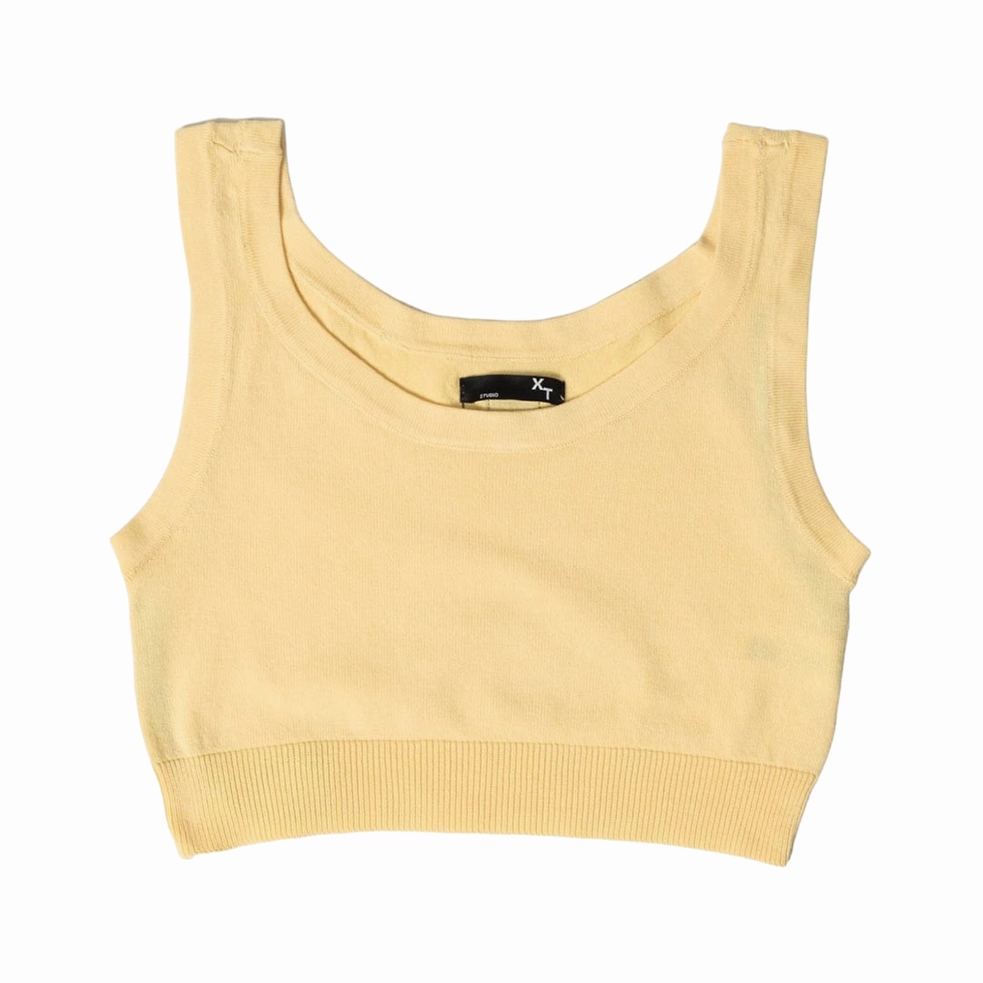 Thermal Regulation Fabric marine XT Studio canotta top da donna in cotone. Colore vaniglia