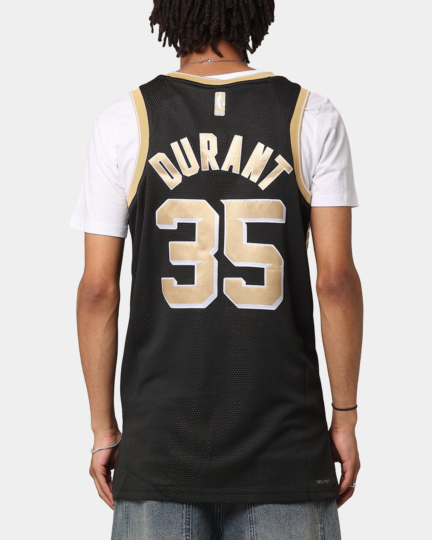 Casual Movement Tagless Design Nike Kevin Durant Phoenix Suns Dri-FIT 2024 Select Series Jersey Black/Gold