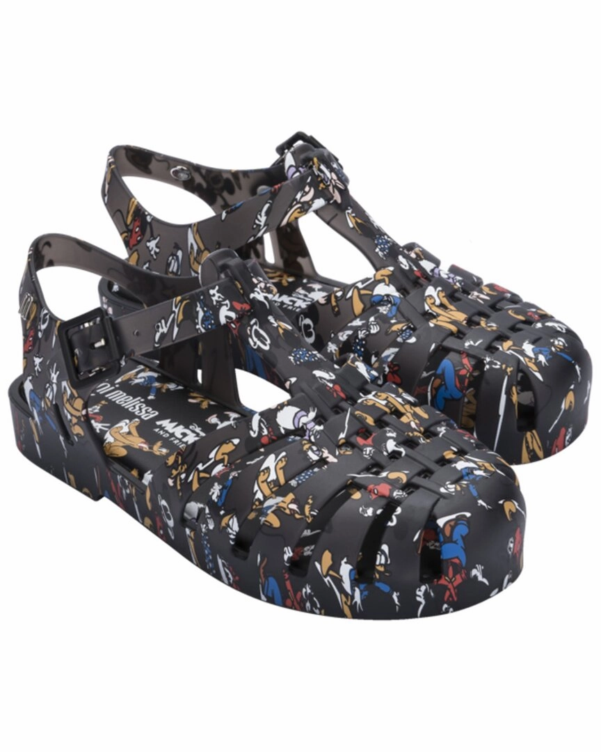 Mini Melissa Mini Poss Print   Mickey & Friends Sandal Mid Top Style