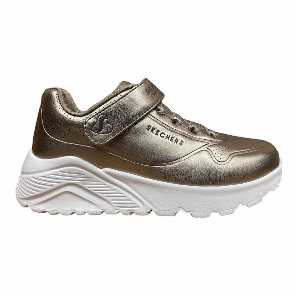 Skechers Sneakers da ragazza Uno Lite Chrome Steps 310453L/PEW grigio peltro concrete running footwear aesthetic - design