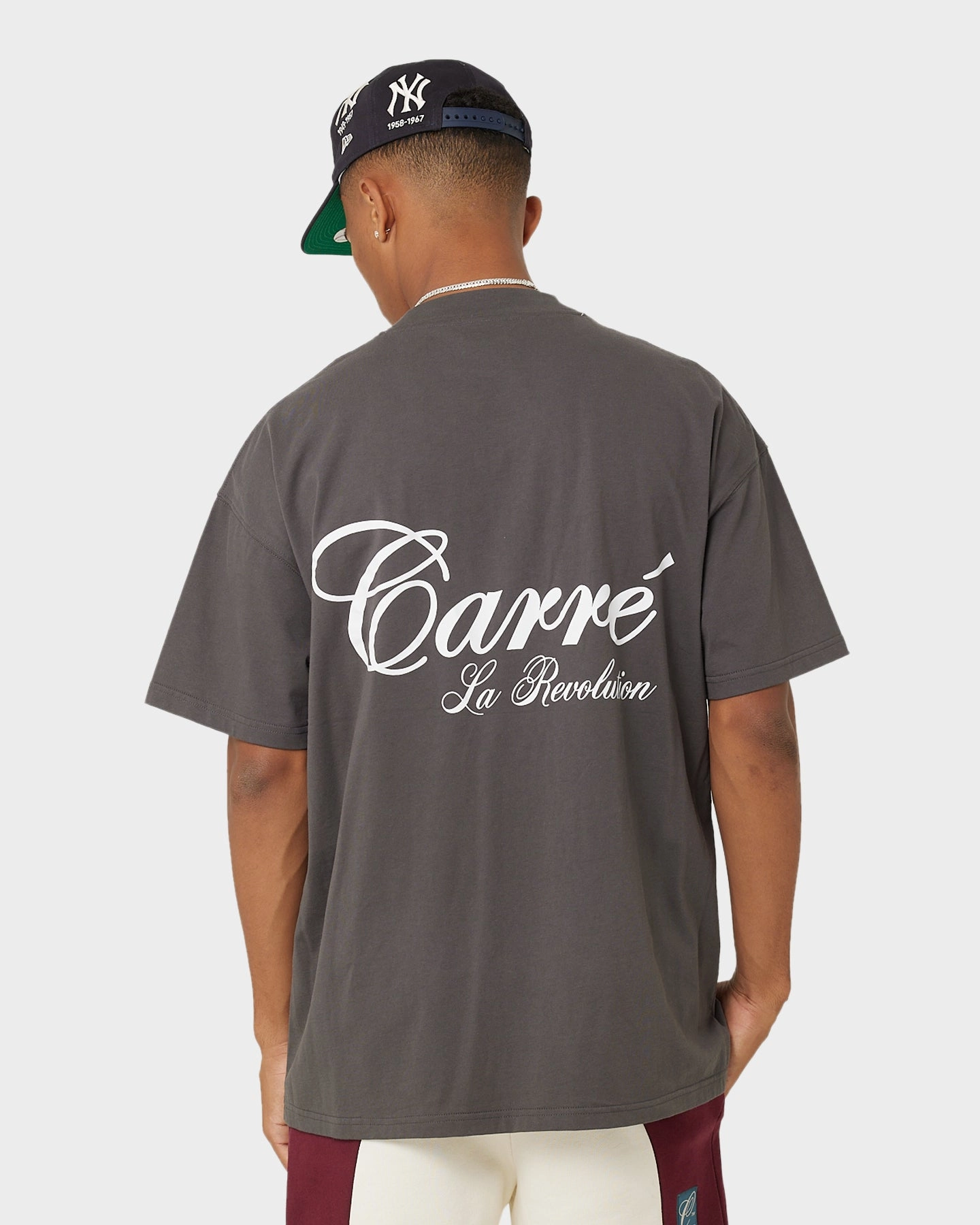 Carre Avant Oversized Short Sleeve T-Shirt Coal Basic Wardrobe Piece Casual Essentials