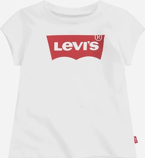 Summer cool Flattering Shape Levi's Kids T-shirt da ragazza manica corta Batwing Tee 4E4234-W5J white
