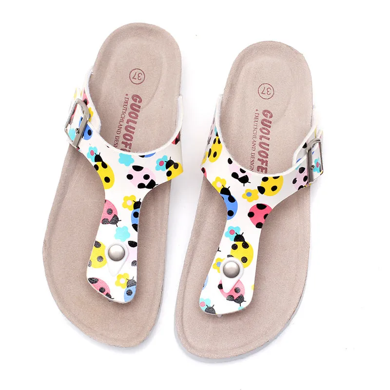 Printed Summer Flip Flops
