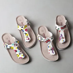 Printed Summer Flip Flops