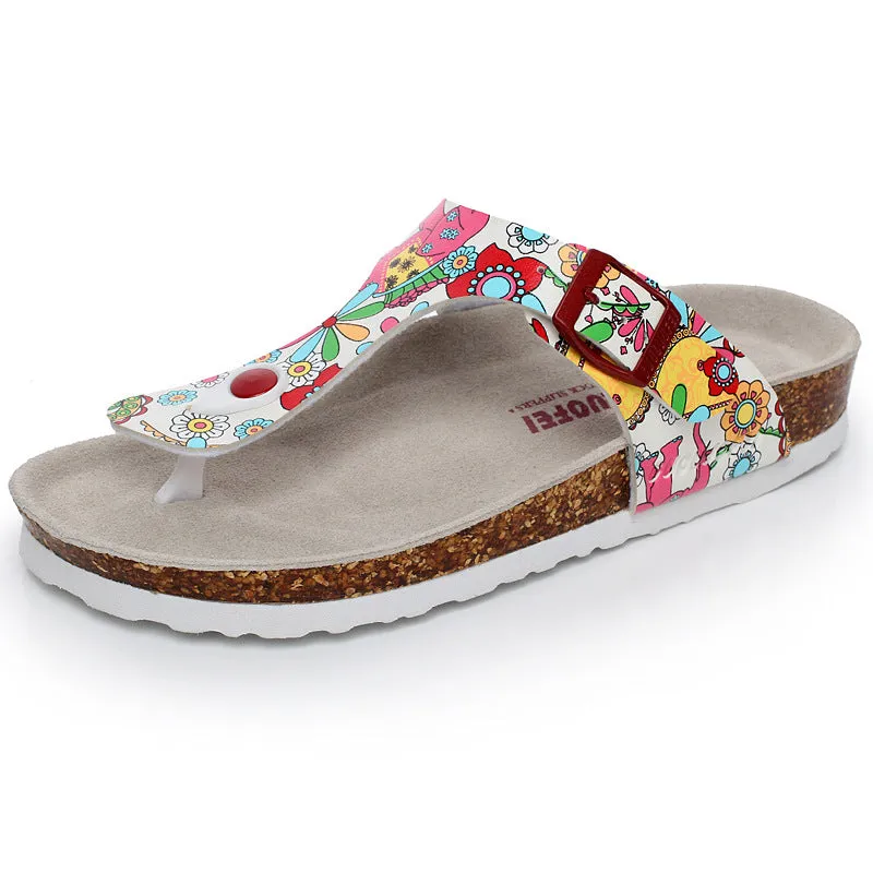 Printed Summer Flip Flops
