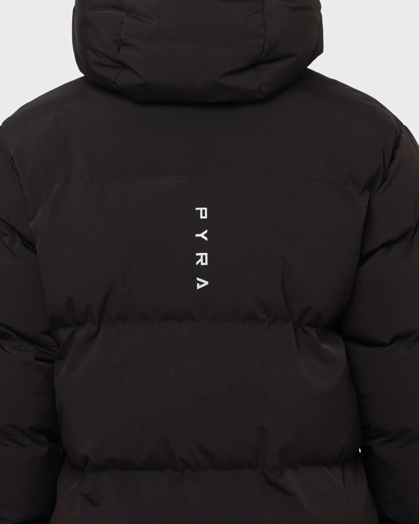 PYRA Alpine Puffa Jacket Black Adjustable Waist Tabs