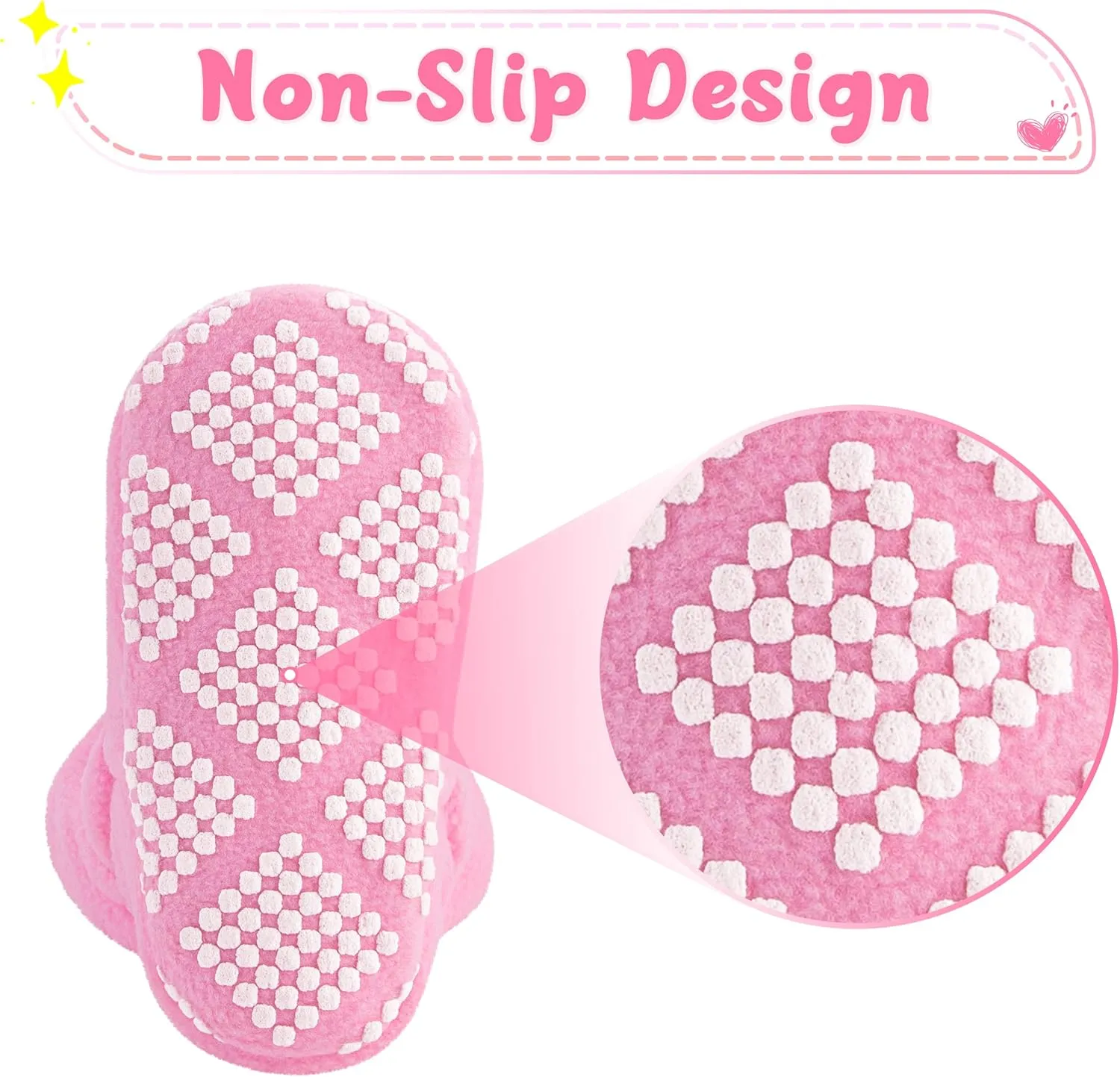 Pro Goleem Fleece Baby Booties, Warm Cozy Baby Slippers, Stay On Sock Shoes, Easy to Put on, Unisex Baby Gifts, Soft Non-Slip Adjustable Newborn Boots for Boys and Girls