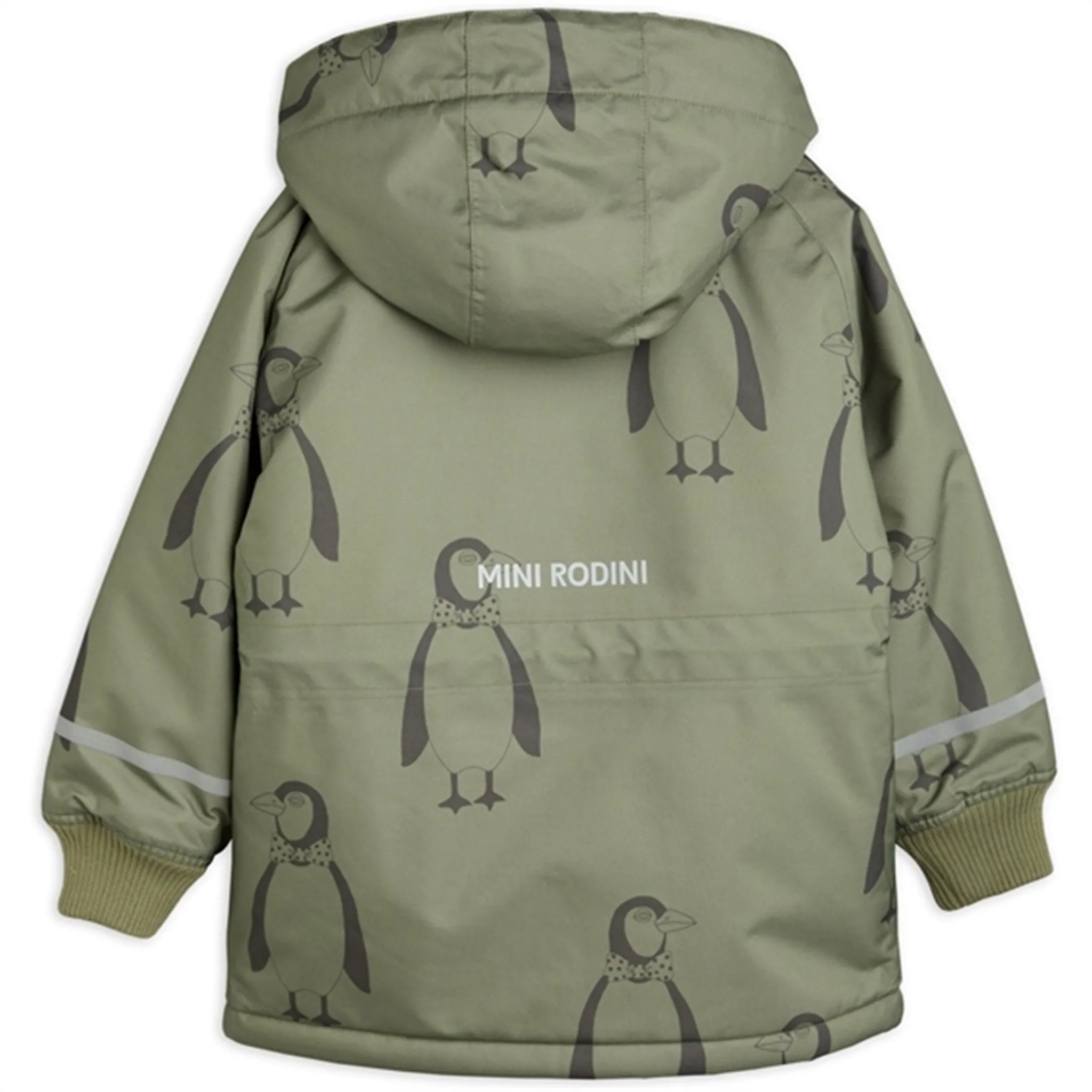 Mini Rodini Penguin K2 Parka Jacket Green ThermalInsulation