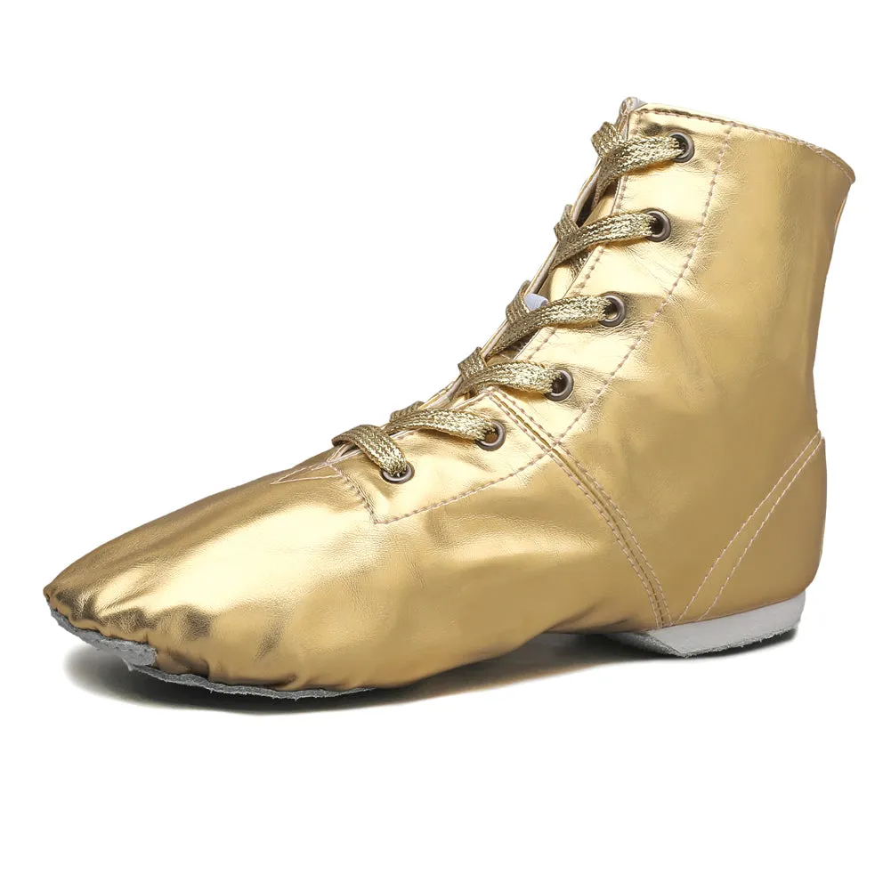 PU Women's Jazz Dance Boots Shinning Shoes
