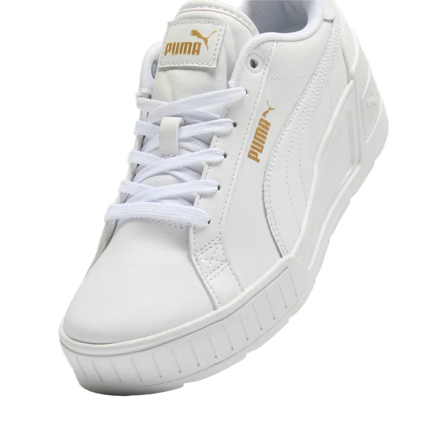 stylish shoe look Puma scarpa sneaker da donna con rialzo Karmen Wedge 390985-07 bianco-oro