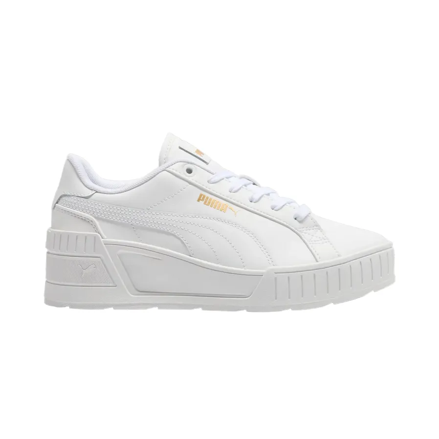 Snowy running traction Performance Boost Puma scarpa sneaker da donna con rialzo Karmen Wedge 390985-07 bianco-oro