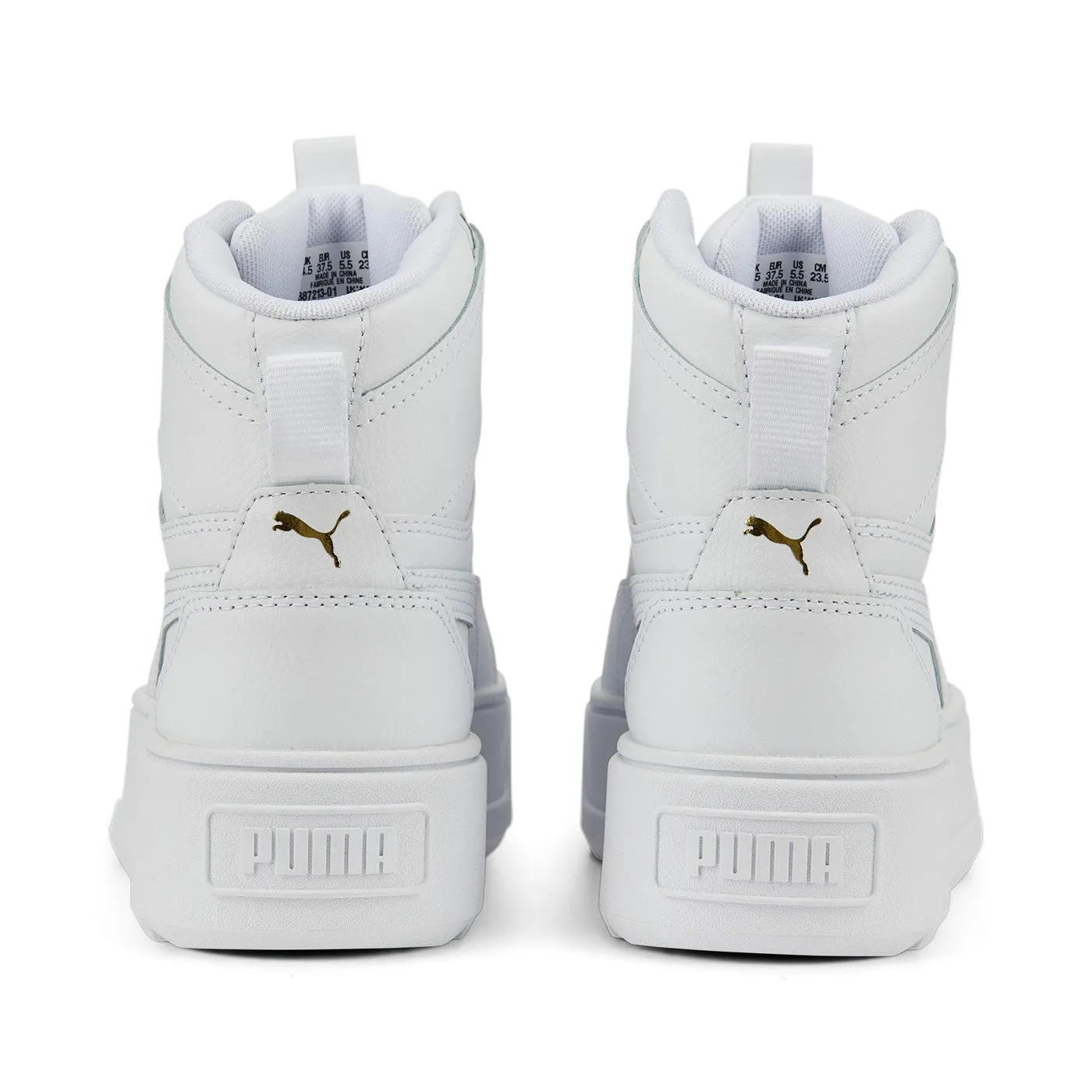 Energy Return Design Puma scarpa sneakers alta con zeppa Karmen Rebelle Mid 387213 01 bianco