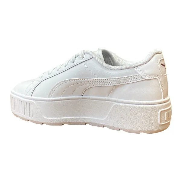 Puma scarpa sneakers con zeppa da donna Karmen L 384615 01 bianco running in the cold shoes