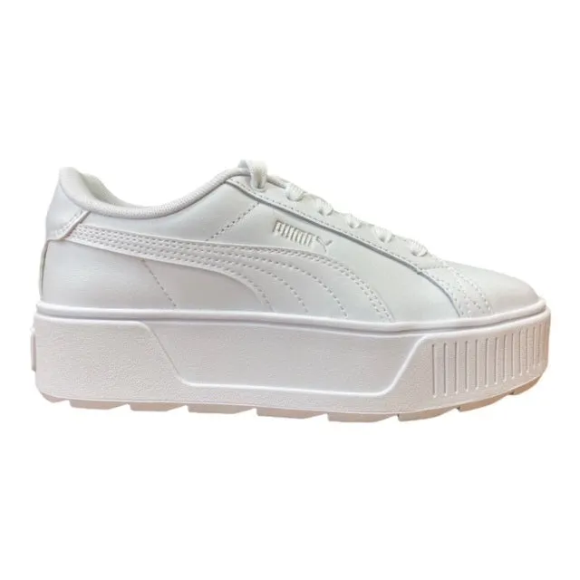 Puma scarpa sneakers con zeppa da donna Karmen L 384615 01 bianco Flexible Forefoot Grooves