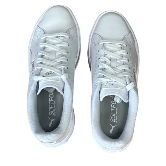 Puma scarpa sneakers con zeppa da donna Karmen L 384615 01 bianco gym goer shoes collector's - item running gear