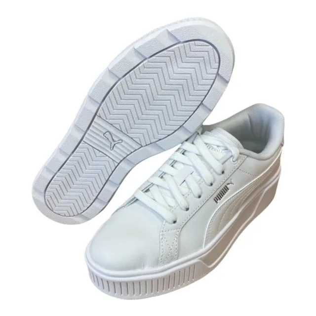 Breathable Insole Material Adjustable Midfoot Strap Puma scarpa sneakers con zeppa da donna Karmen L 384615 01 bianco