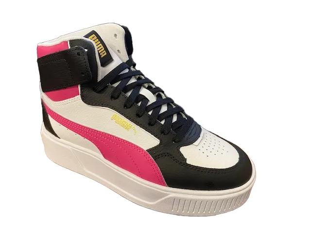 Foam Tech Matte Puma scarpa sneakers da donna alta con zeppa Karmen Rebelle 387213 03 bianco nero rosa