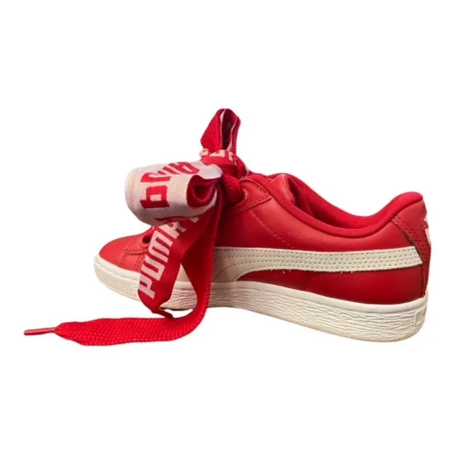 Puma scarpa sneakers da donna Basket Heart De 364082 03 rosso play - time shoes