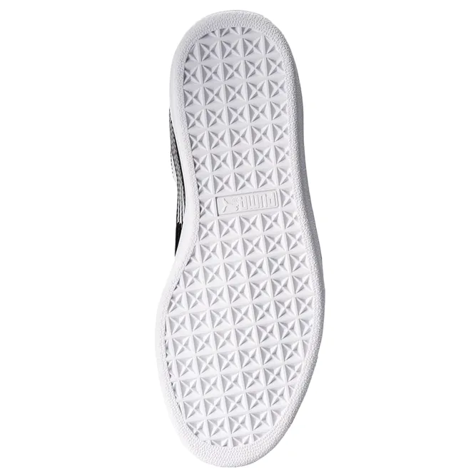 Luxury Shoes heel - cup support Puma scarpa sneakers da donna Basket Heart Patent 363073 01 nero