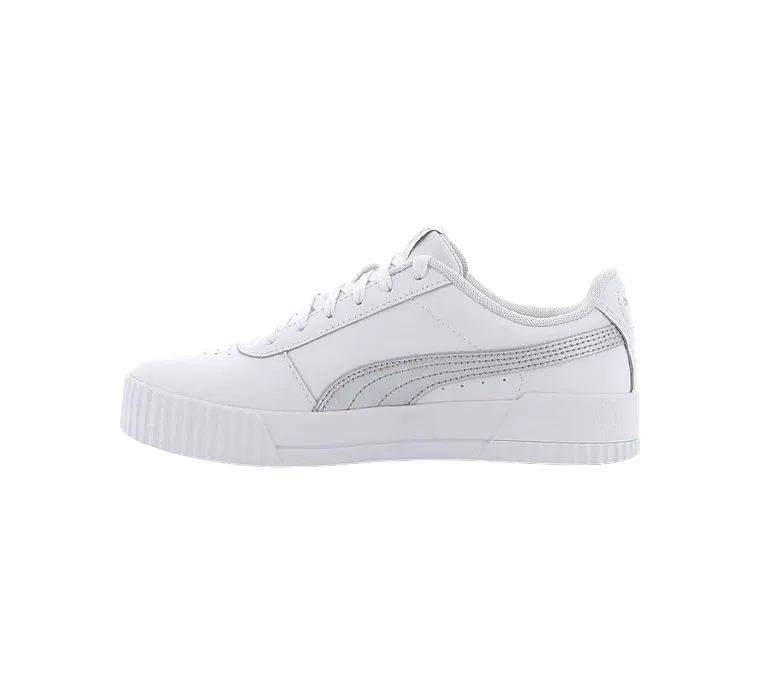 Polyester low - top style Puma scarpa sneakers da donna Carina L 370325 18 bianco