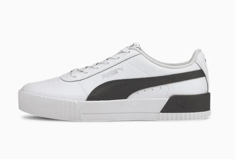 Internal Support Sling Balanced Stack Height Puma scarpa sneakers da donna Carina L 370325 21 bianco nero