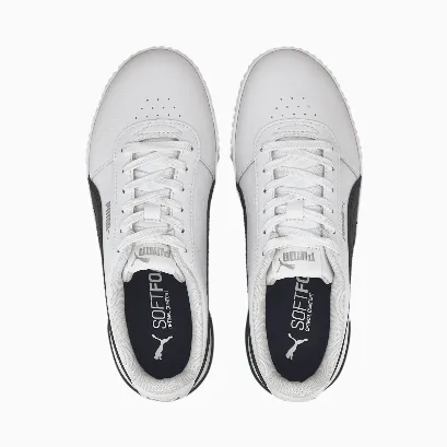 Puma scarpa sneakers da donna Carina L 370325 21 bianco nero Lace Lock Mechanism Skechers Go Walk