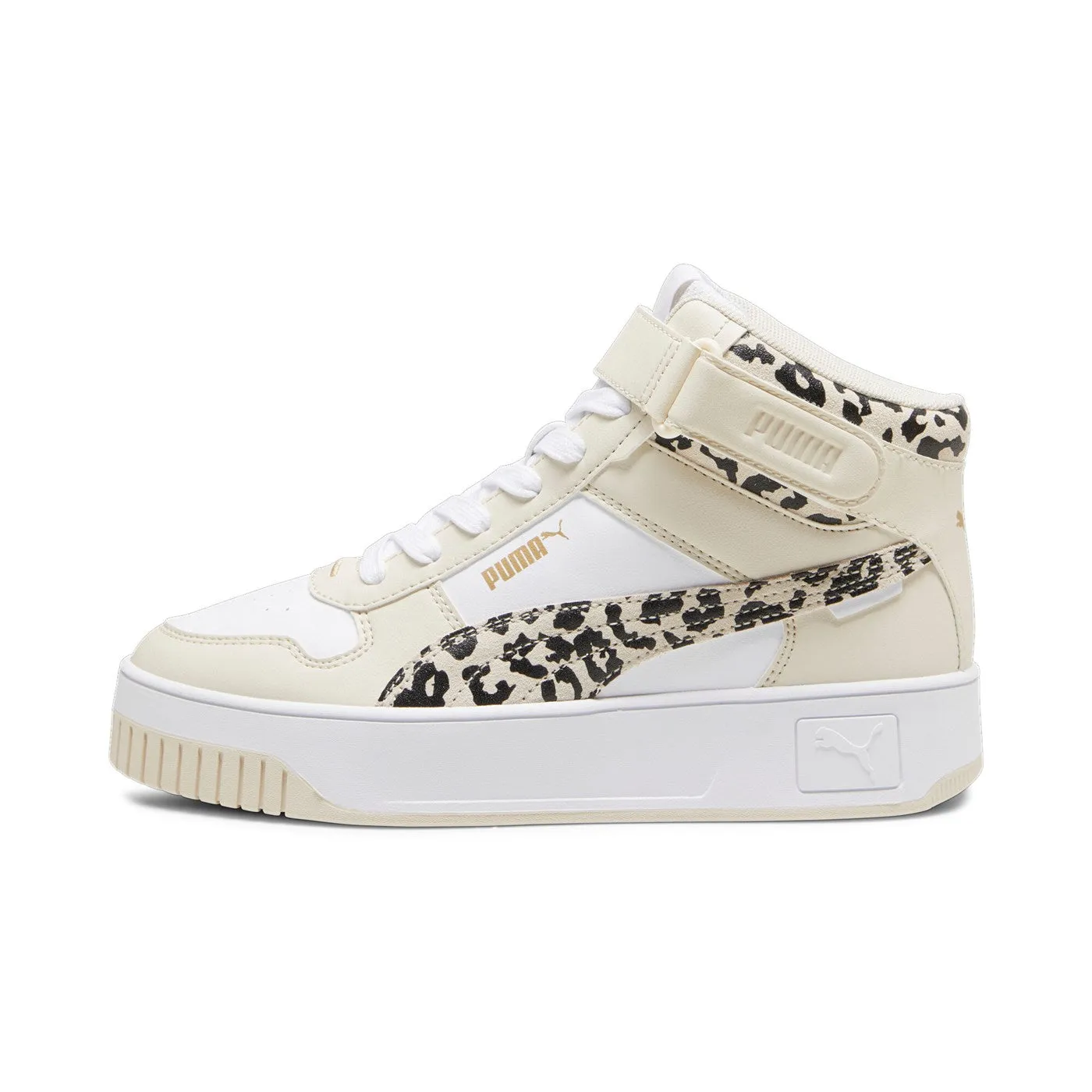 Puma scarpa sneakers da donna Carina Street Mid Animal 394675-01 bianco-beige indoor track running shoe employment