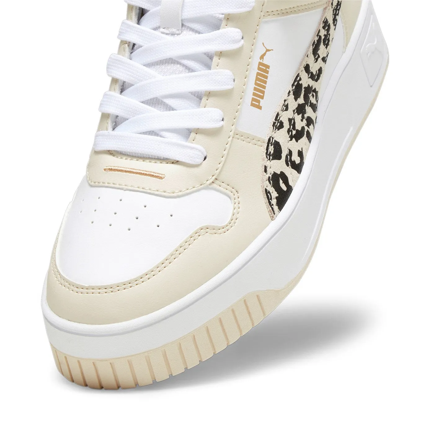 running in dry weather running - economy Puma scarpa sneakers da donna Carina Street Mid Animal 394675-01 bianco-beige