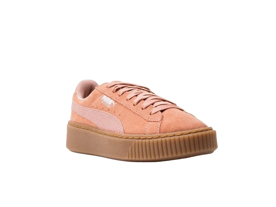 Bonded Upper Puma scarpa sneakers da donna Suede Platform Animal 365109 02 cameo