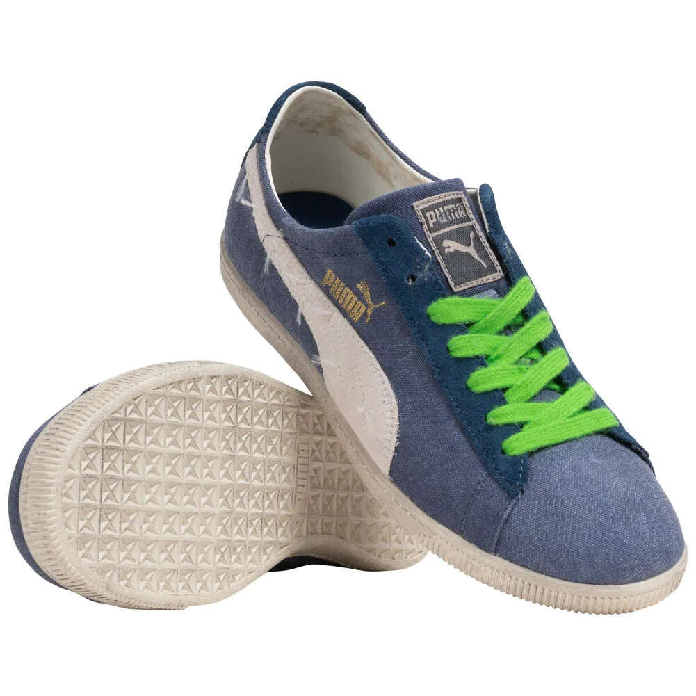 well - fitting design men's running shoe alternative Puma scarpa sneakers da uomo in canvas Glyde Washed Low 355505 01 Blu