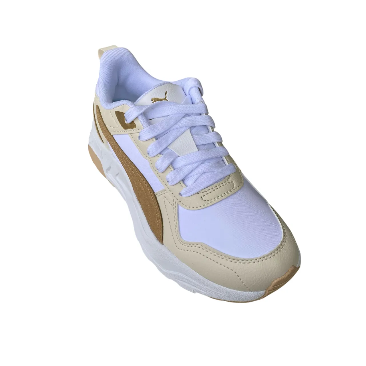 Padded Heel Counter Breathable Vamp Design Puma scarpa sneeakers da donna Trinity 2 Lite Aqua Metallic 400704-02 bianco-sasbbia-neve