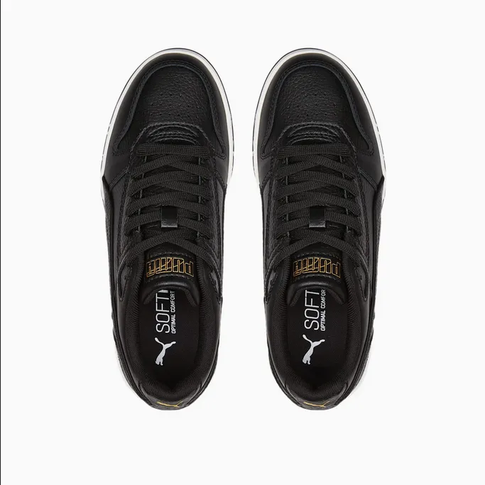Slip Resistance Puma sneakers bassa da ragazzo RBD Game Low Jr 387350 02 black-gold-white