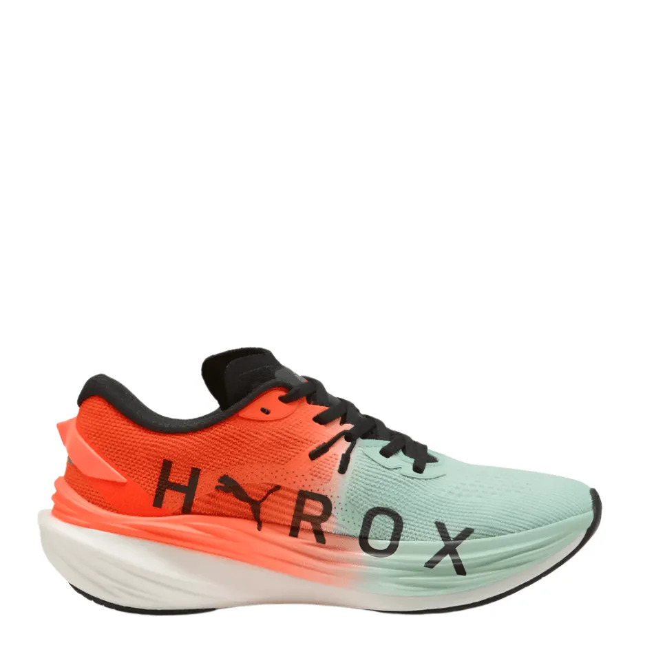 Urban breathability PUMA Women's Deviate NITRO 3 Hyrox Running Shoes in Mint Melt/Glowing Red AW25