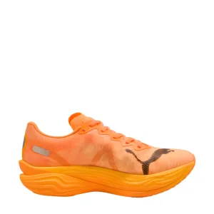 Comfort sole Ready To Go PUMA Women's Deviate NITRO Elite 3 Running Shoes in Heat Fire/PUMA Black AW25